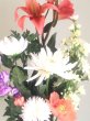 画像2: ご家庭お仏壇向き-中型造花仏花 ２束セット (2)